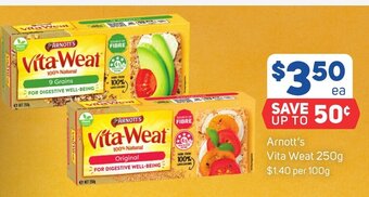 Foodland Arnott's Vita Weat 250g offer