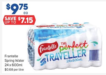 Foodland Frantelle Spring Water 24 x 600ml offer