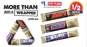 Foodland Mars Medium Bars 35-56g offer