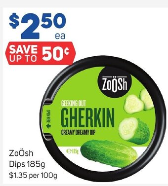 Foodland ZoÖsh Dips 185g offer