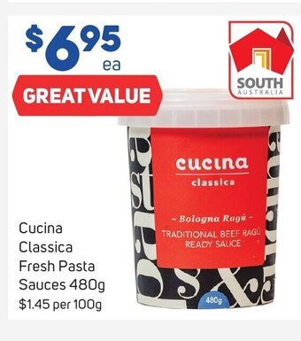 Foodland Cucina Classica Fresh Pasta Sauces 480g offer