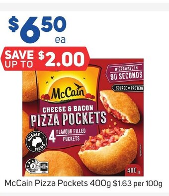 Foodland McCain Pizza Pockets 400g offer