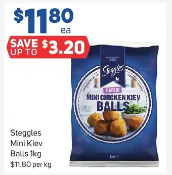 Foodland Steggles Mini Kiev Balls 1kg offer