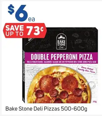 Foodland Bake Stone Deli Pizzas 500-600g offer