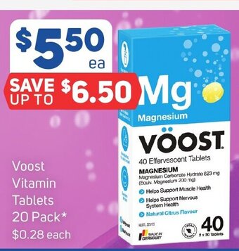 Foodland Voost Vitamin Tablets 20 Pack offer
