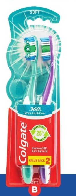 Foodland Colgate 360 Degree Toothbrush 2 Pack offer