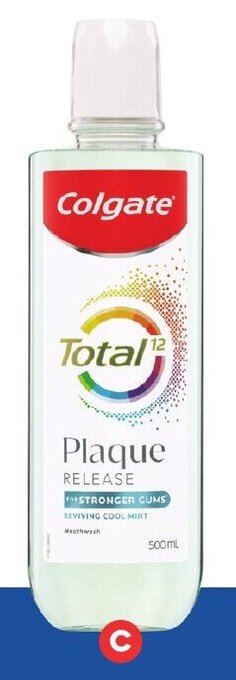 Foodland Colgate Total Plaque Mouthwash 500ml offer