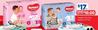 Foodland Huggies Ultra Dry Nappies 30-54s offer