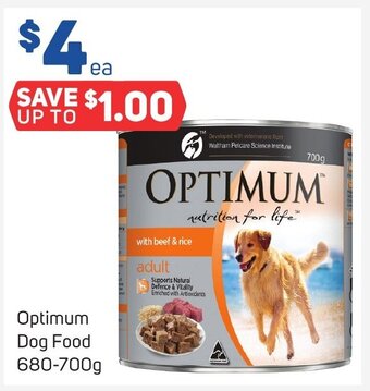 Foodland Optimum Dog Food 680-700g offer