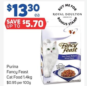 Foodland Purina Fancy Feast Cat Food 1.4kg offer