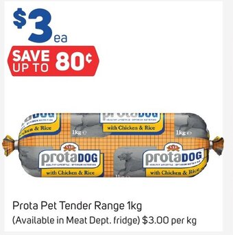 Foodland Prota Pet Tender Range 1kg offer