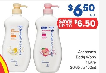 Foodland Johnson's Body Wash 1 Litre offer