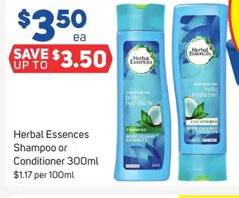 Foodland Herbal Essences Shampoo or Conditioner 300ml offer