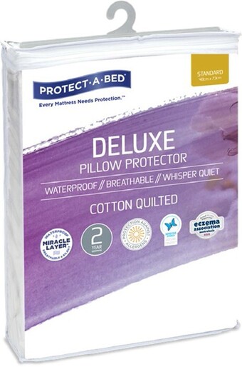 BIG W Protect-a-bed waterproof cotton quilted pillow protector offer