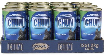 BIG W Chum lamb wet dog food 12 x 1.2kg offer
