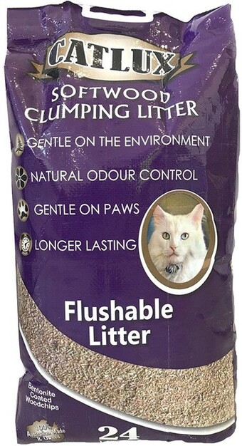 Catlux softwood clumping litter 24-litre