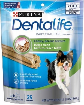 BIG W Purina dentalife (small/medium breed) dog treats 507g offer