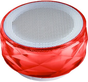 Techxtras crystal wireless speaker red