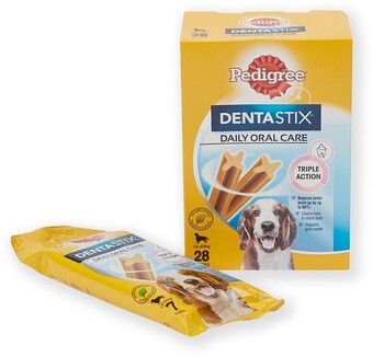 BIG W Pedigree 28-pack dentastix medium breed dog treats offer