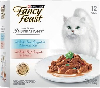 BIG W Fancy feast inspirations mixed wet cat food 12 x 70g offer