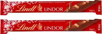 BIG W Lindt lindor milk chocolate bar 38g offer