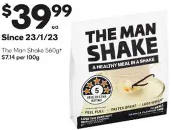 Woolworths The Man Shake 560gt offer