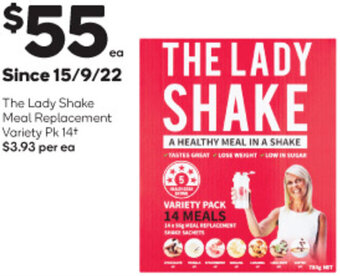 The Lady Shake Meal Replacement Variety Pk 14