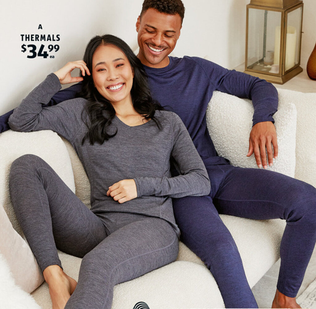 A_Adult's Thermal Underwear Set Moisture regulating, peached fabric