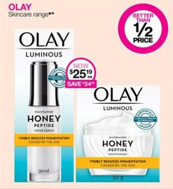 Priceline OLAY Skincare range** offer