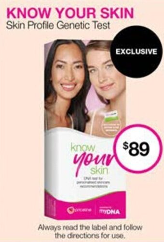Priceline KNOW YOUR SKIN Skin Profile Genetic Test offer