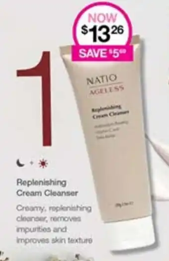 Priceline NATIO AGELESS Replenishing Cream Cleanser offer
