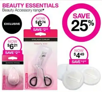 Priceline BEAUTY ESSENTIALS Beauty Accessory range offer