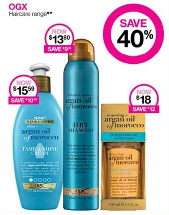 Priceline OGX Haircare range** offer