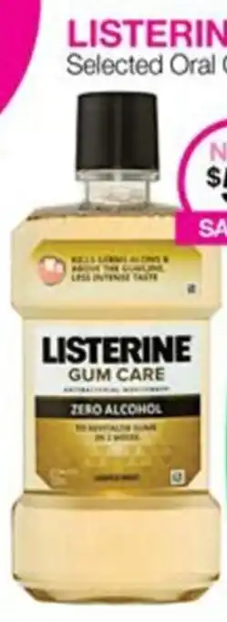 Priceline LISTERINE GUM CARE ZERO ALCOHOL offer