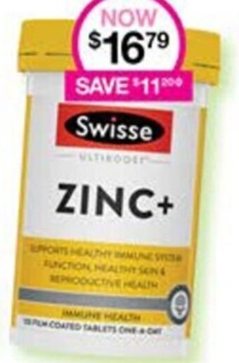 Priceline Swisse ZINC+ offer