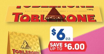 Foodland TOBLERONE offer