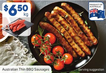 Foodland Australian Thin BBQ Sausages offer