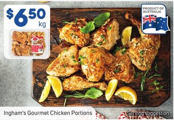 Foodland Ingham's Gourmet Chicken Portions offer