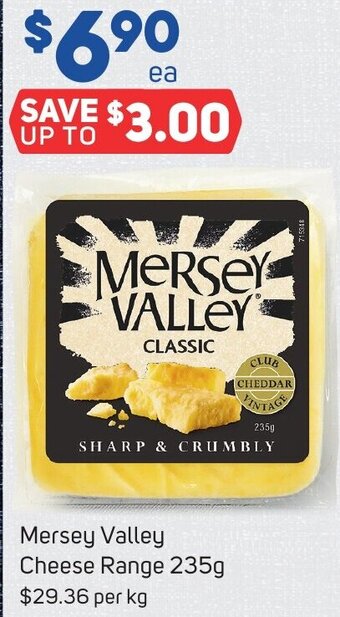 Foodland Mersey Valley Cheese Range 235g offer