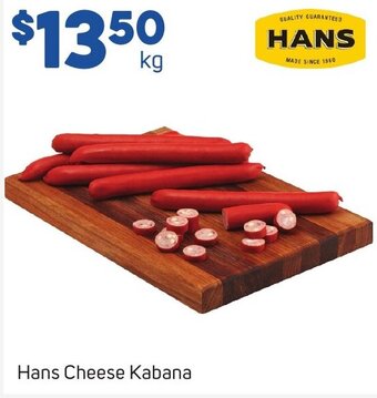 Foodland Hans Cheese Kabana offer