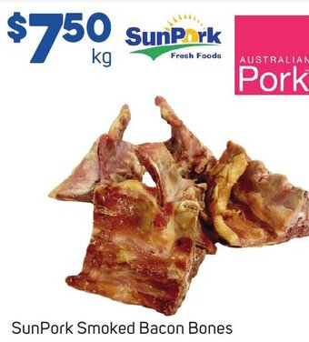 Foodland SunPork Smoked Bacon Bones offer