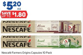 Foodland Nescafé Farmers Origins Capsules 10 Pack offer