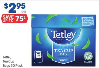 Foodland Tetley Tea Cup Bags 50 Pack offer