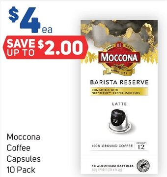 Foodland Moccona Coffee Capsules 10 Pack offer