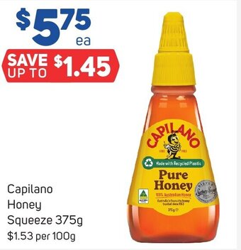 Foodland Capilano Honey Squeeze 375g offer