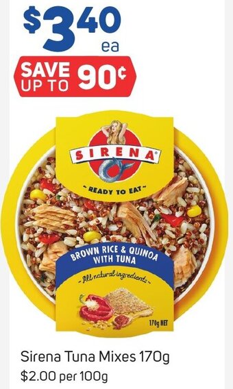 Foodland Sirena Tuna Mixes 170g offer