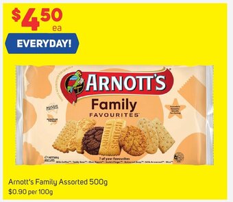 Foodland Arnott's Family Assorted 500g offer