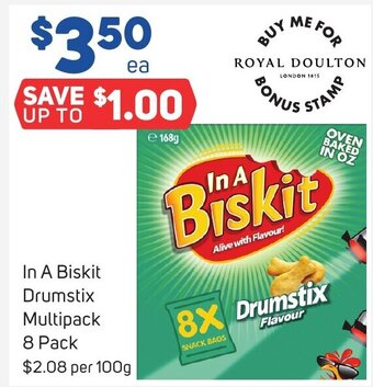 Foodland In A Biskit Drumstix Multipack 8 Pack offer