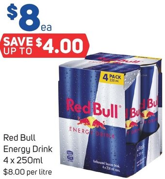 Foodland Red Bull Energy Drink 4 x 250ml offer