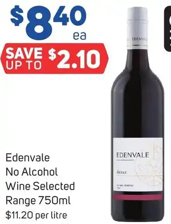 Foodland Edenvale No Alcohol Wine Selected Range 750ml offer